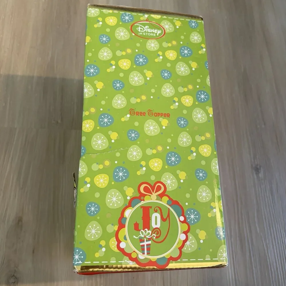 VTG Disney Store Tinkerbell Christmas Tree Topper Fiber Optic In Box RARE